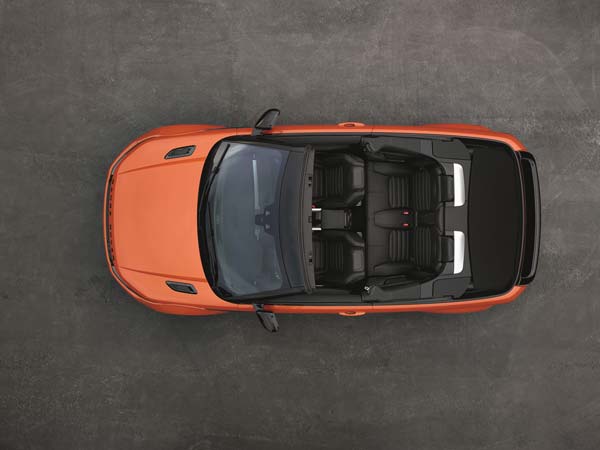 range rover evoque convertible top profile