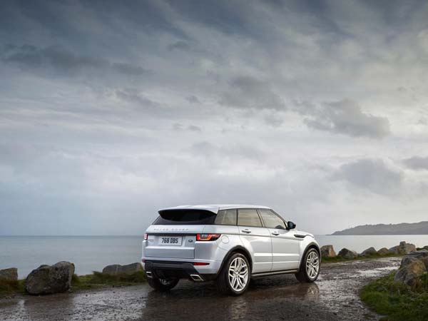 range rover evoque rear profile