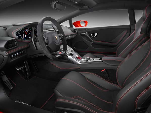 la motor show lamborghini huracan lp580-2 2016 model driver seat
