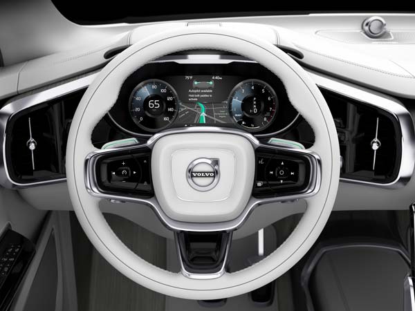 la auto show volvo concept 26 autopilot engaged