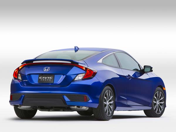 la auto show honda civic coupe rear design