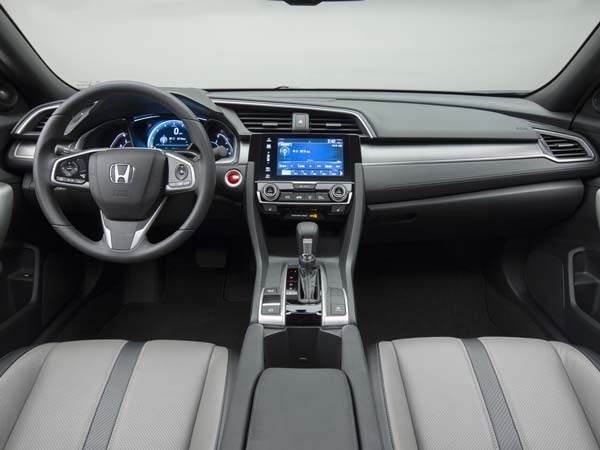 la auto show honda civic coupe interior