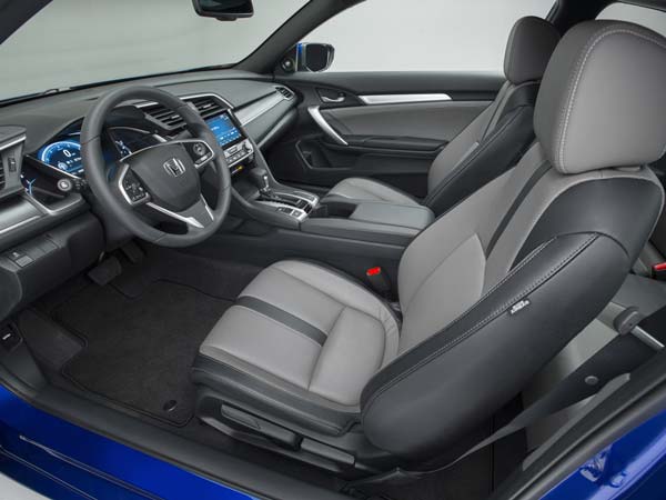 la auto show honda civic coupe driver seat