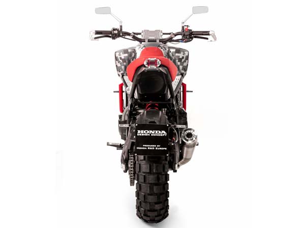 honda cbsix50 concept scrambler rear profile