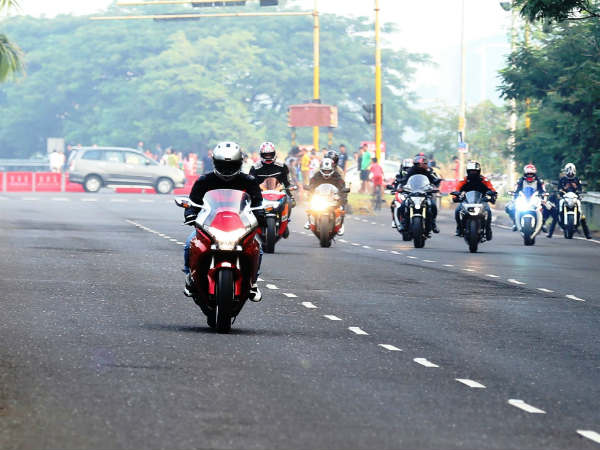honda riders on the highway