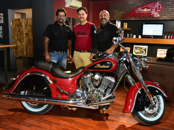 pankaj dubey with motorcycle