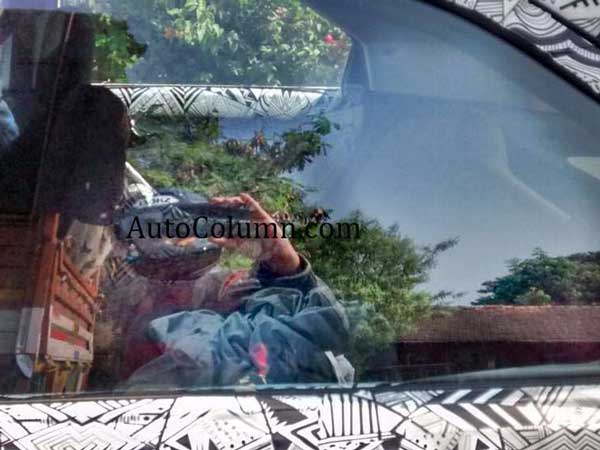 tata nexon spy shot rear seats