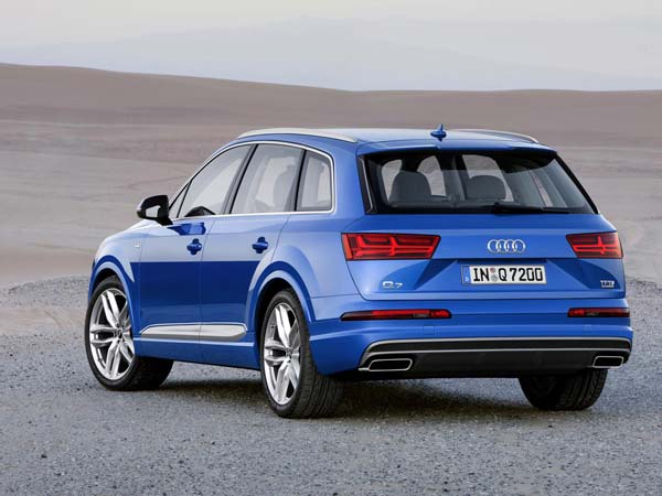 audi q7 facelift india rear profile audi q7 facelift india rear profile