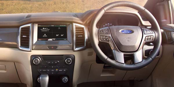 chevrolet trailblazer vs ford endeavour comparison endeavour interior