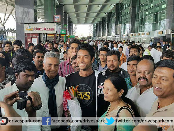 cs santosh at airport