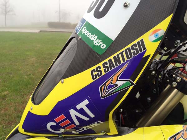 suzuki 450 rally motorcycle front