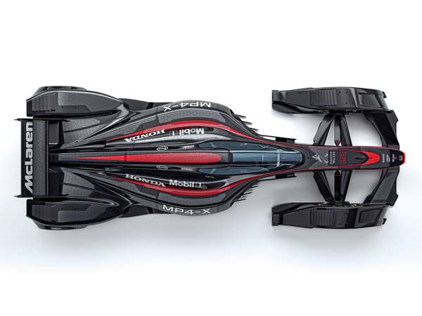 mclaren mp4-x formula one top view