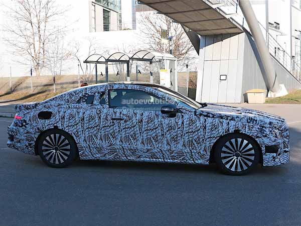 mercedes e class coupe side profile spy shot