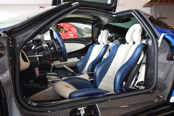 pagani huayra no 001 driver seat