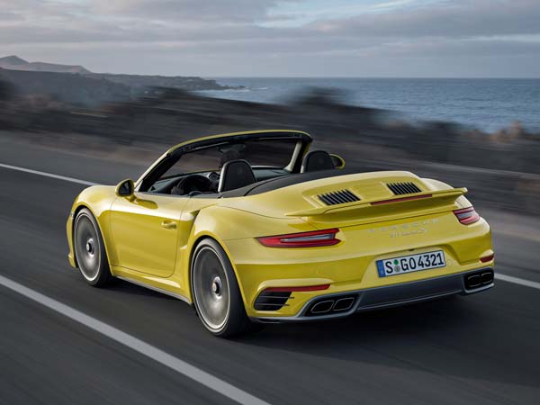 porsche 911 turbo convertible rear design