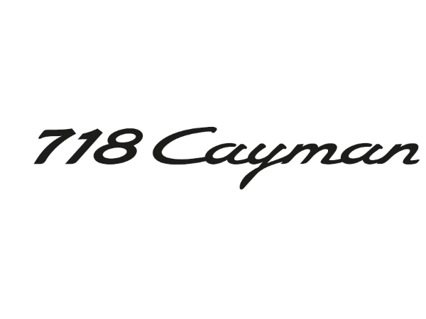 porsche 718 cayman badge
