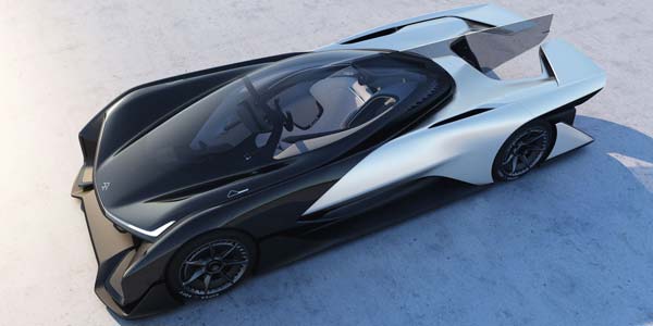 faraday future ffzero1 concept top view