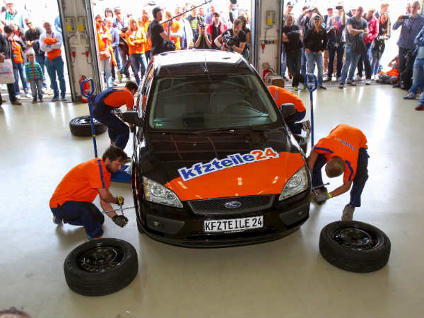 6. Fastest Wheel Change: 58.43 seconds