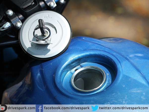 new tvs victor 2016 fuel cap