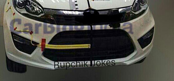 hyundai santro spy pic front bumper