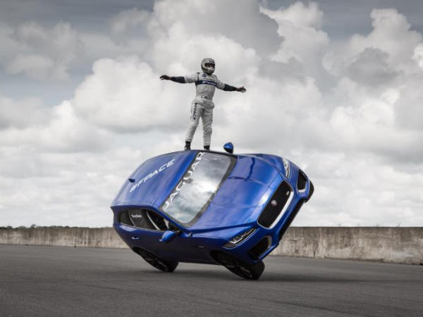 Jaguar F-Pace Two Wheel Act Thrills People At The Goodwood Festival Of Speed