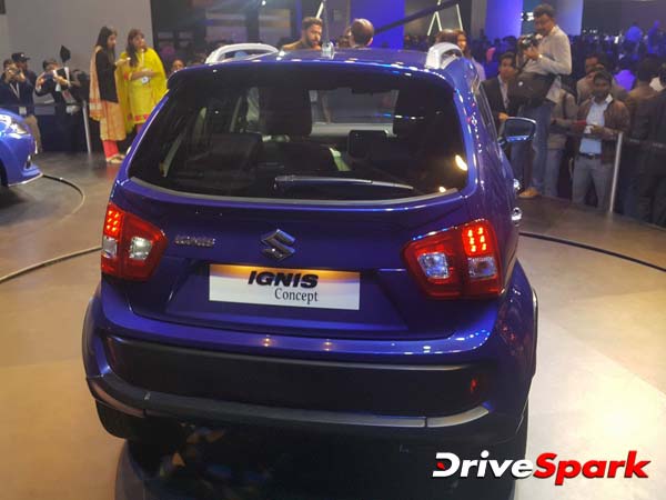 maruti suzuki ignis rear