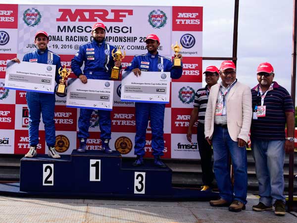 volkswagen vento Cup race one results