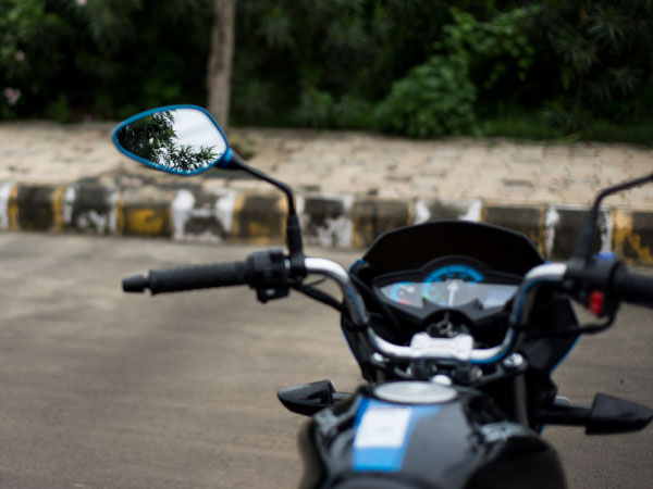 hero splendor ismart 110 rear view mirror visibility