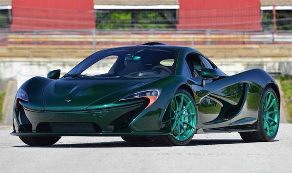 green mclaren p1 front profile