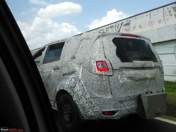 mahindra mpv spy pics