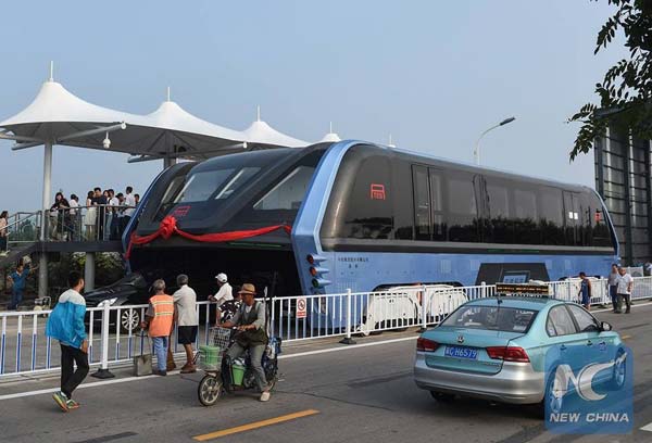 transit elevated bus in china