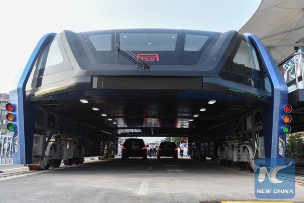 transit elevated bus in china