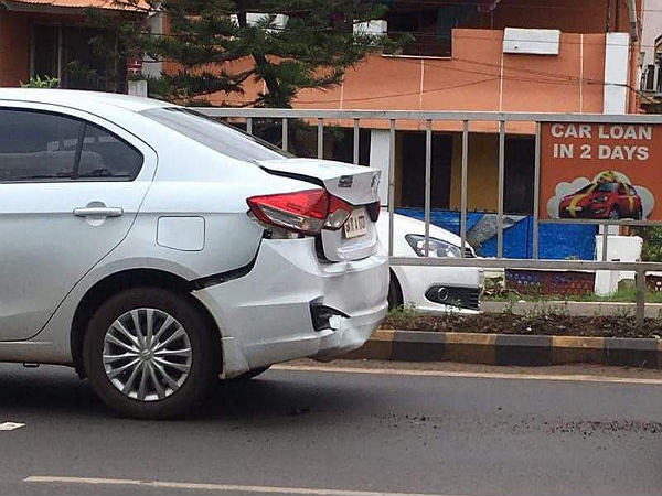 Tata Nano And Maruti Suzuki Ciaz Crash