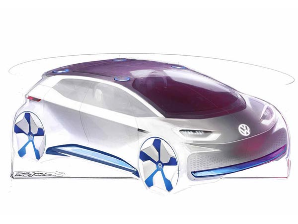 Volkswagen Reveals Electric Vehicle Design Sketches