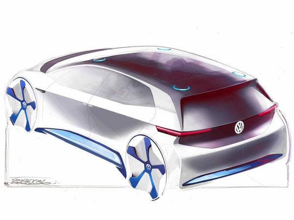 Volkswagen Reveals Electric Vehicle Design Sketches