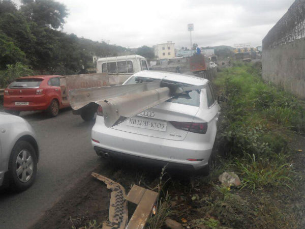 Audi A3 Horrifying Crash On Mumbai Highway