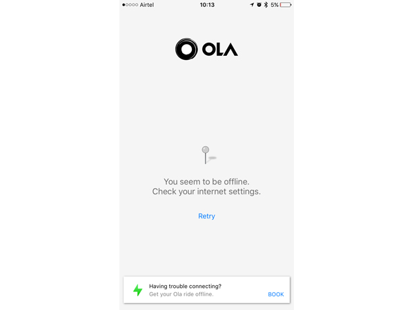 Ola Introduces Cab Booking Without Internet