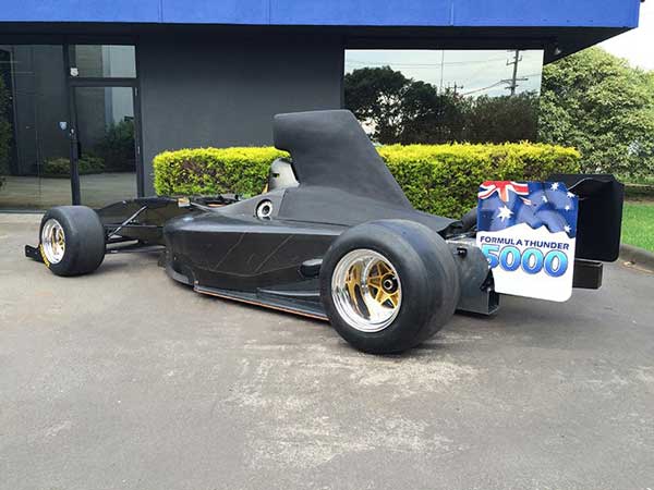 Prototype Formula 5000 Car Hits the Track At Winton