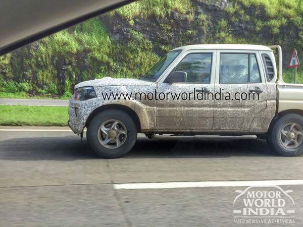 New-Gen Mahindra Scorpio Getaway Pickup Spied Testing In India
