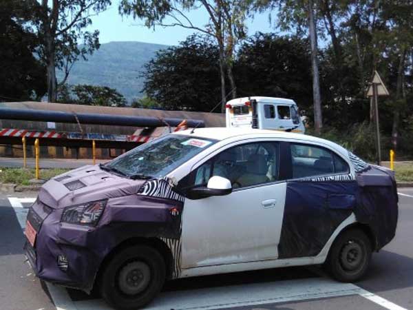 Chevrolet Essentia Compact Sedan Spied Testing In India
