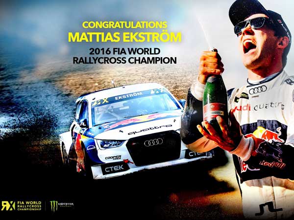 Mattias Ekstrom Becomes New World Rallycross Champion