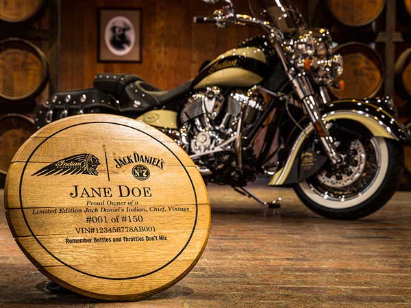 Jack Daniel's Indian Chief Motorcycle Raises $150,000 At Auction For Charity Work