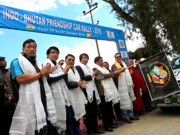 India-Bhutan Car Rally Flagged Off From Tawang