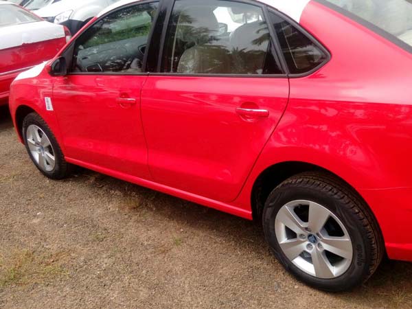 Spotted: 2017 Skoda Rapid Dressed In Red At Dealer Yard