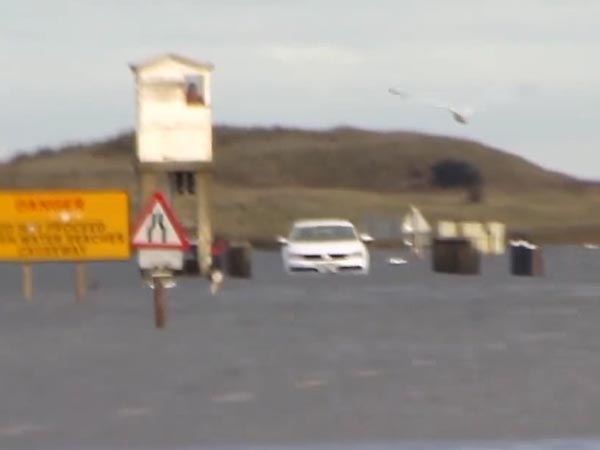 Uber Driver Battles The Rising Tide, Gets Caught