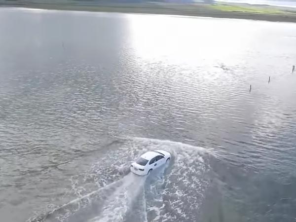 Uber Driver Battles The Rising Tide, Gets Caught