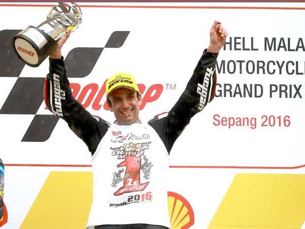 “Defending the Moto2 title was an obligation,” says Johann Zarco