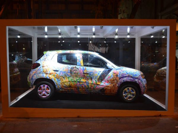 Renault Unveils Kwid Art Car In Mumbai