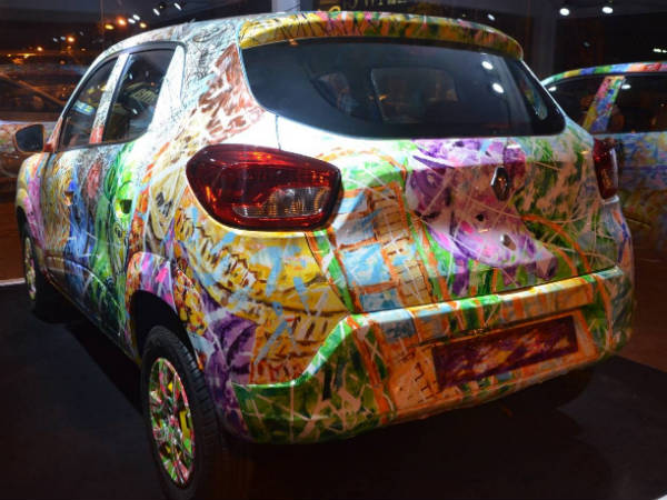 Renault Unveils Kwid Art Car In Mumbai