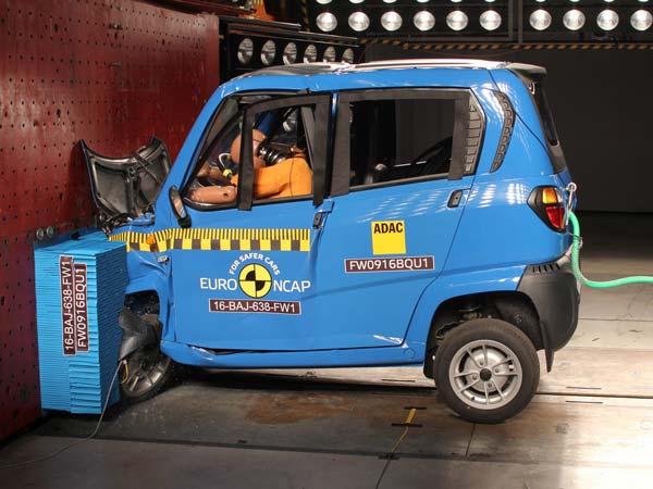 Bajaj Qute Earns One Star Rating At Global NCAP Tests